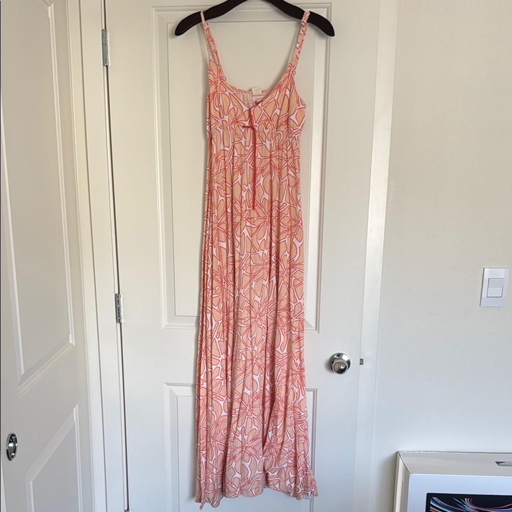 Roxy Pink Patterned Maxi Dress